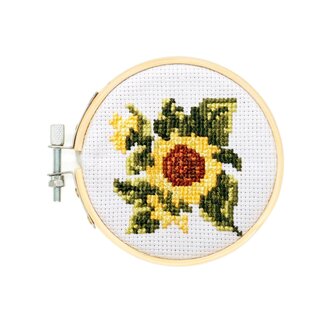 Mini Cross Stitch Kit Sunflower