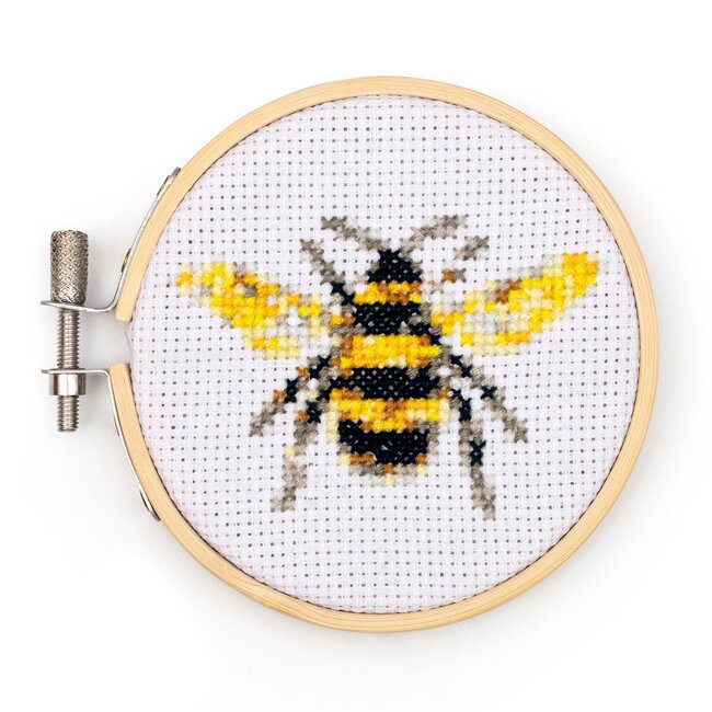 Mini Cross Stitch Kit Bee