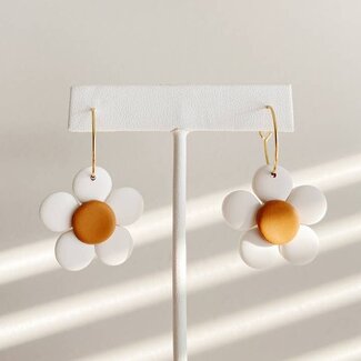 SageClayCo Daisy Hoops