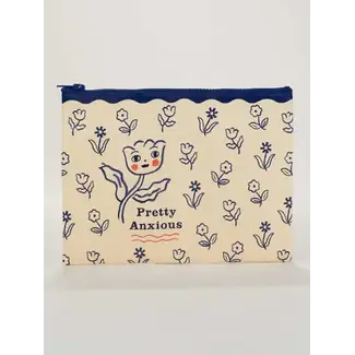 Blue Q Pretty Anxious Zipper Pouch