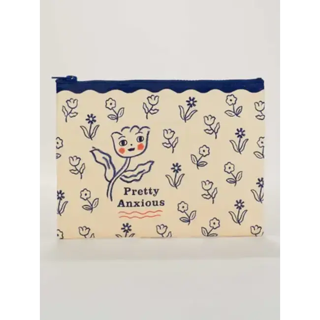 Blue Q Pretty Anxious Zipper Pouch