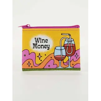 Blue Q Wine Money Coin Purse