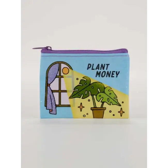 Blue Q Plant Money Coin Purse