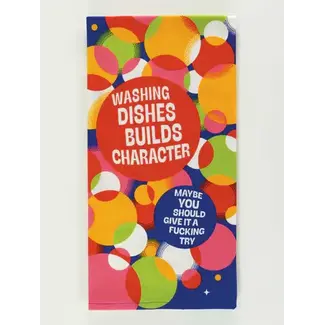 Blue Q Washing Dishes Dish Towel