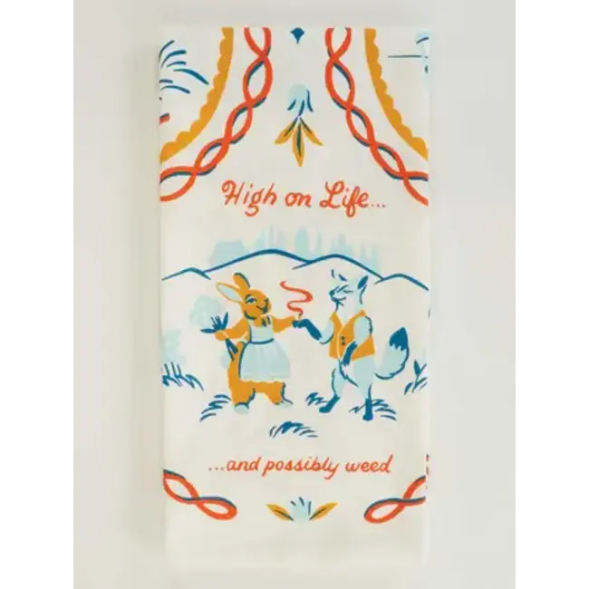Blue Q High On Life Dish Towel