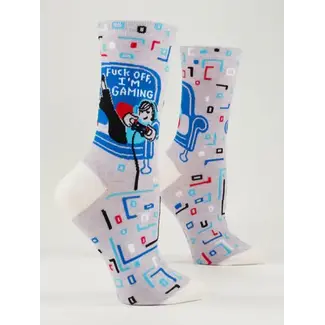 Blue Q Fuck Off, I'm Gaming Women's Crew Socks