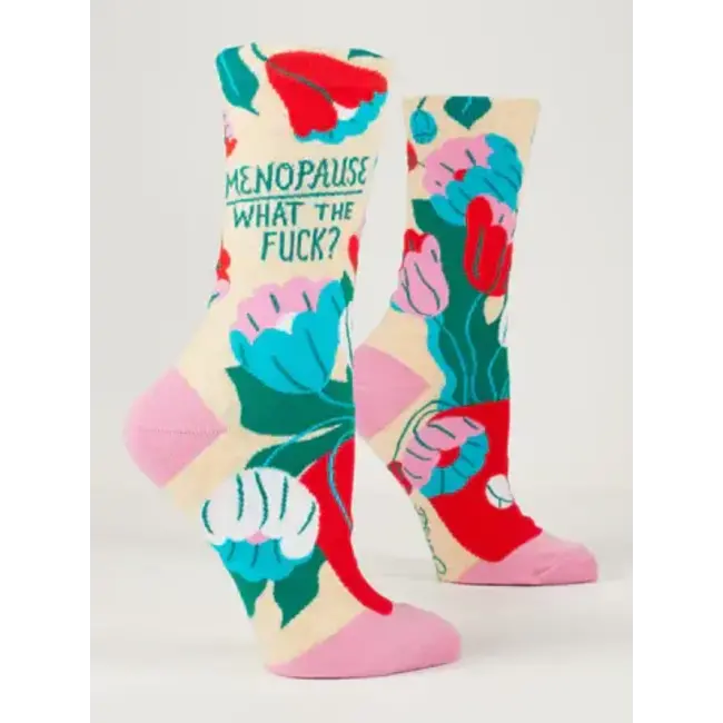 Blue Q Crew Sock - Menopause WTF