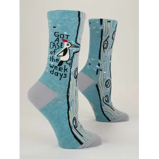 Blue Q Case Of The Weekdays Women's Crew Socks