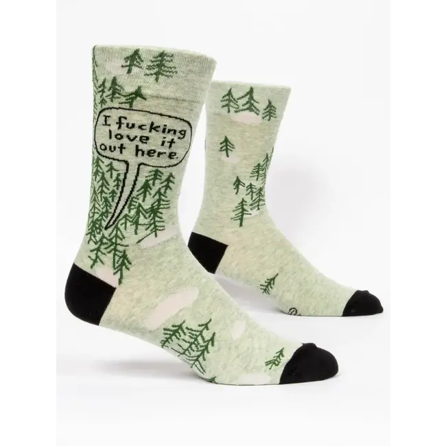 Blue Q Men's Socks-F*cking Love It Out Here