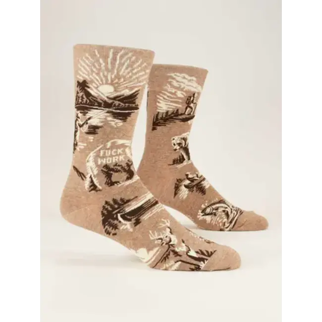 Blue Q Men's Socks - Fuck Work