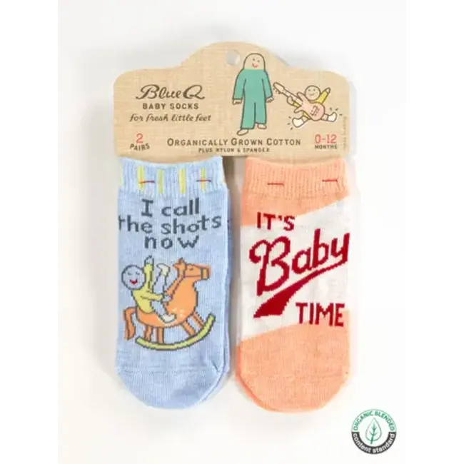 Blue Q Call Shots/Baby Time Baby Socks