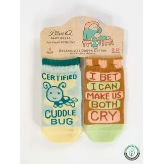 Blue Q Cuddle Bug/Both Cry Baby Socks