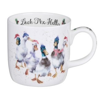 Wrendale Wrendale Mug - Christmas-Duck The Halls - 14oz.