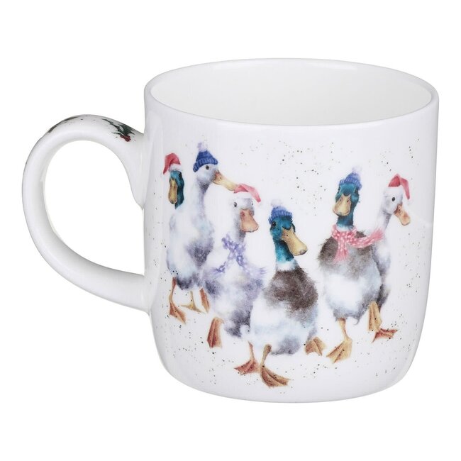 Wrendale Wrendale Mug - Christmas-Duck The Halls - 14oz.