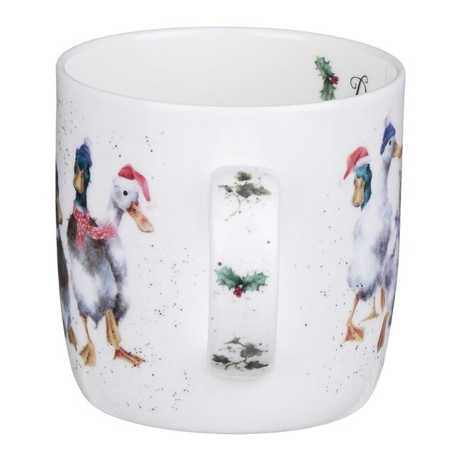 Wrendale Wrendale Mug - Christmas-Duck The Halls - 14oz.