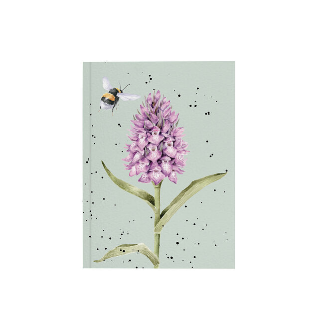Wrendale A6 Bee Notebook - Marsh Orchid