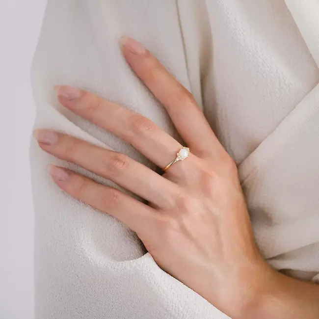 Lover’s Tempo Echo Ring - Gold/Opal