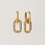 Lover’s Tempo Solana Paperclip Drop Hoop Earrings - Gold