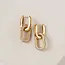 Lover’s Tempo Solana Paperclip Drop Hoop Earrings - Gold