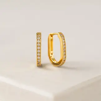 Lover’s Tempo Solana Paperclip Hoop Earrings - Gold