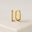 Lover’s Tempo Solana Paperclip Hoop Earrings - Gold