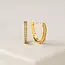 Lover’s Tempo Solana Paperclip Hoop Earrings - Gold
