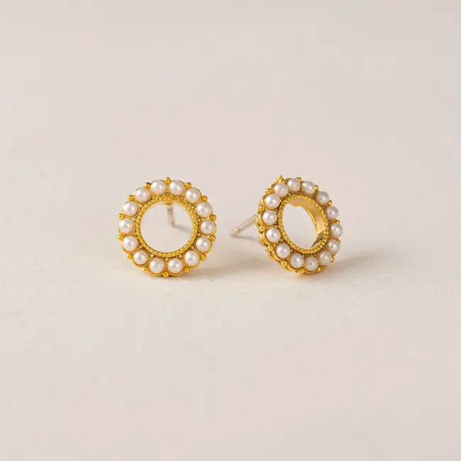 Lover’s Tempo Kismet Stud Earrings - Pearl