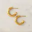 Lover’s Tempo Friday Stud Hoop Earrings - Gold - Waterproof