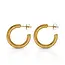 Lover’s Tempo Friday Hoop Earrings - Gold - Waterproof