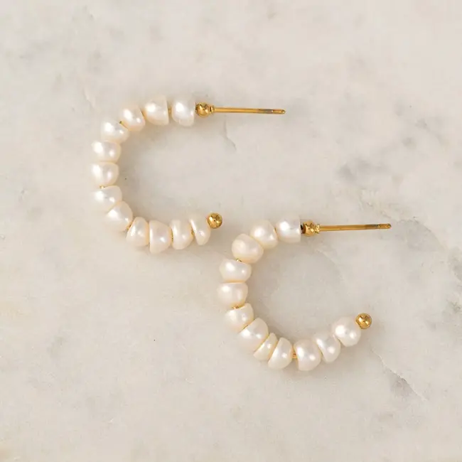 Lover’s Tempo Isola Pearl Earrings - Gold - Waterproof
