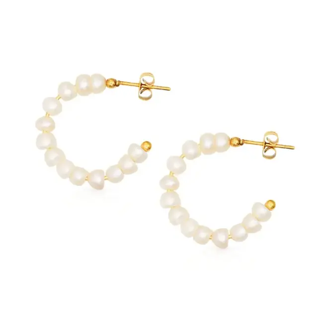 Lover’s Tempo Isola Pearl Earrings - Gold - Waterproof