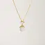 Lover’s Tempo Oasis Toggle Mother of Pearl Necklace - Gold