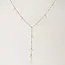 Lover’s Tempo Dot Lariat Pearl Necklace