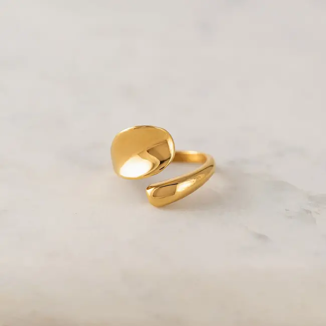 Lover’s Tempo Lila Adjustable Ring - Gold - Waterproof