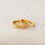 Lover’s Tempo Coral Ring Set - Gold - Waterproof