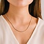 Lover’s Tempo Tennis Necklace Pearl - Gold