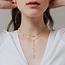 Lover’s Tempo Dot Lariat Pearl Necklace