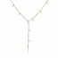 Lover’s Tempo Dot Lariat Pearl Necklace