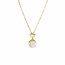 Lover’s Tempo Oasis Toggle Mother of Pearl Necklace - Gold