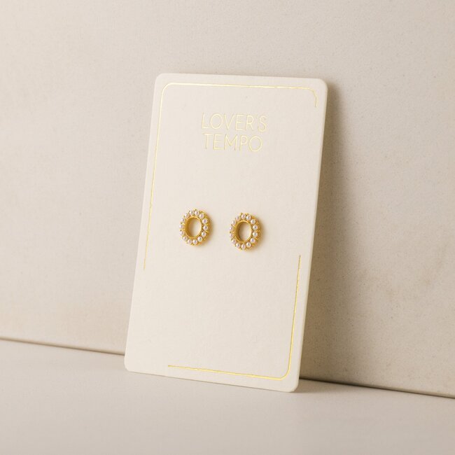 Lover’s Tempo Kismet Stud Earrings - Pearl