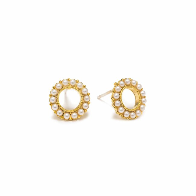 Lover’s Tempo Kismet Stud Earrings - Pearl