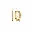 Lover’s Tempo Solana Paperclip Hoop Earrings - Gold