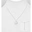 Sterling Sterling Pearl in Shell Necklace, 16"-18"
