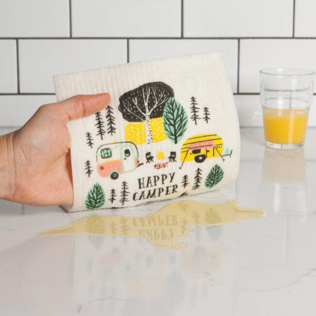 Danica Imports Happy Camper Swedish Sponge Cloth
