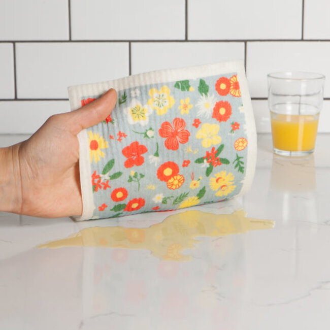 Danica Imports Flowers Of The Month Swedish Sponge Cloth