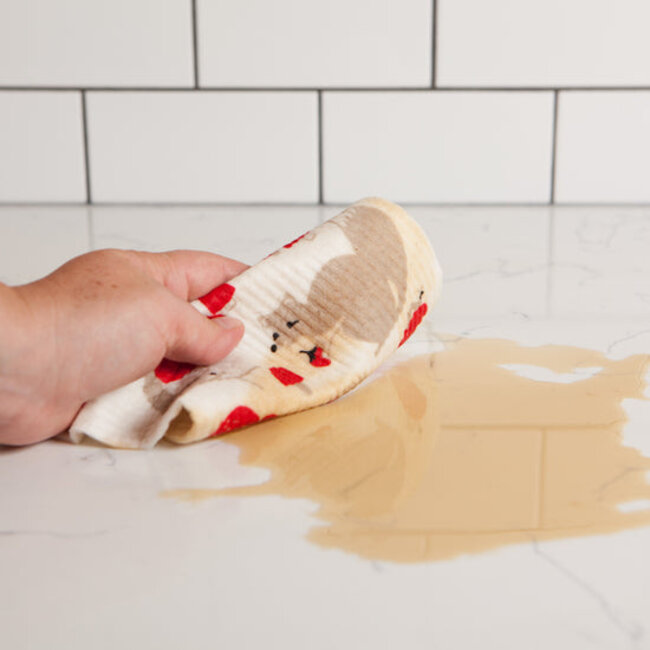 Toadstool Time Swedish Sponge Cloth