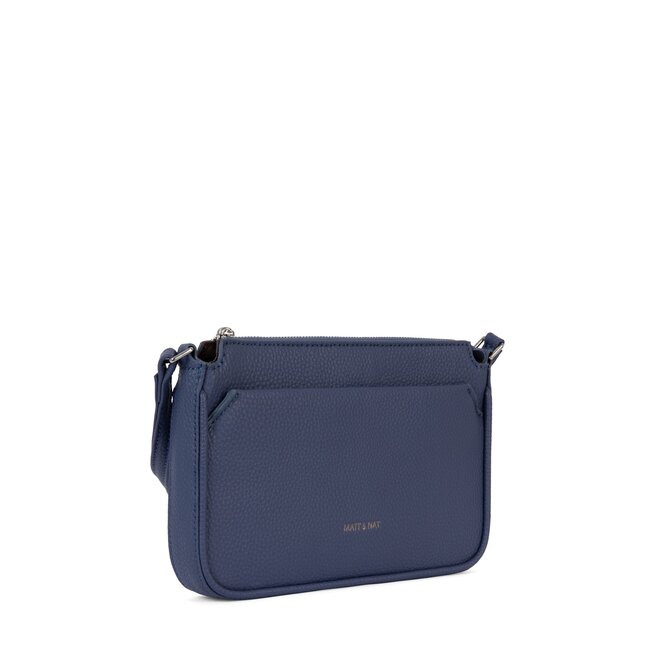 Matt & Nat Ivy Grain Crossbody in Blueberry