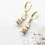 A Pocket of Posies Little Floral Cameo Earrings - Vintage Glass