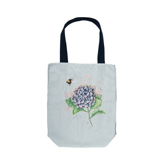 WRENDALE Canvas Tote Bag - Bee & Hydrangea