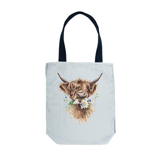WRENDALE Canvas Tote Bag - Cow - Daisy Coo